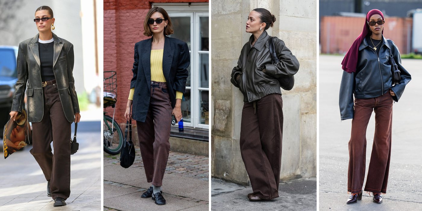 Il denim marrone cioccolato sostituisce il blu: il trend dell'autunno