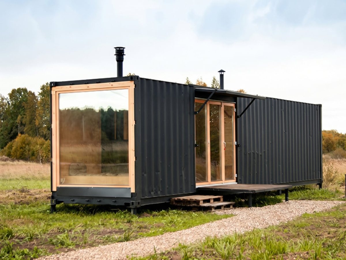 Un cabinet container di 24 metri quadrati senza ingombri visivi