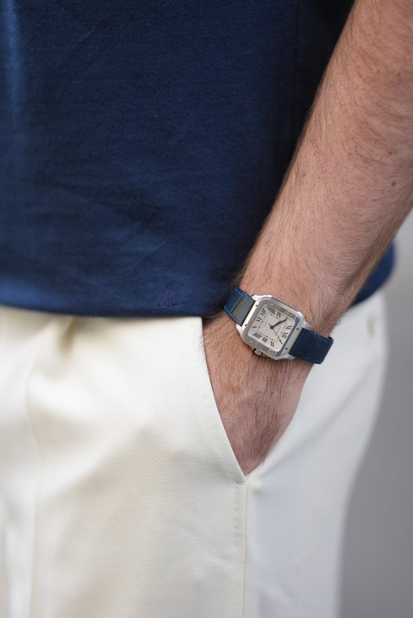 L'orologio Driscoll con quadrante blu e cinturino in pelle marrone: eleganza classica per l'uomo contemporaneo