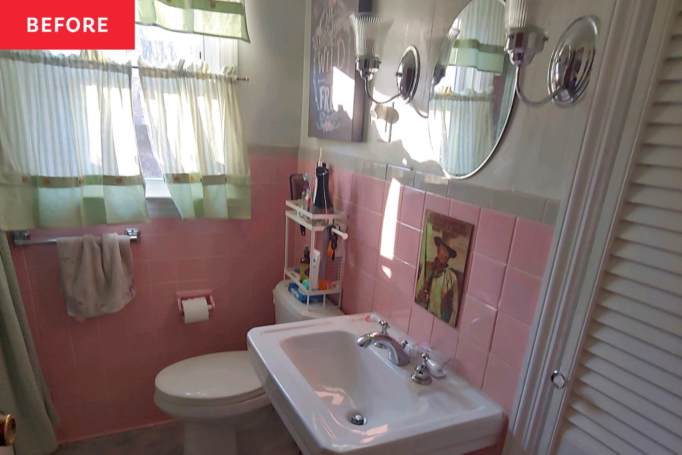 Bagno anni Cinquanta, la piastrella rosa resta: il restyling da 750 dollari