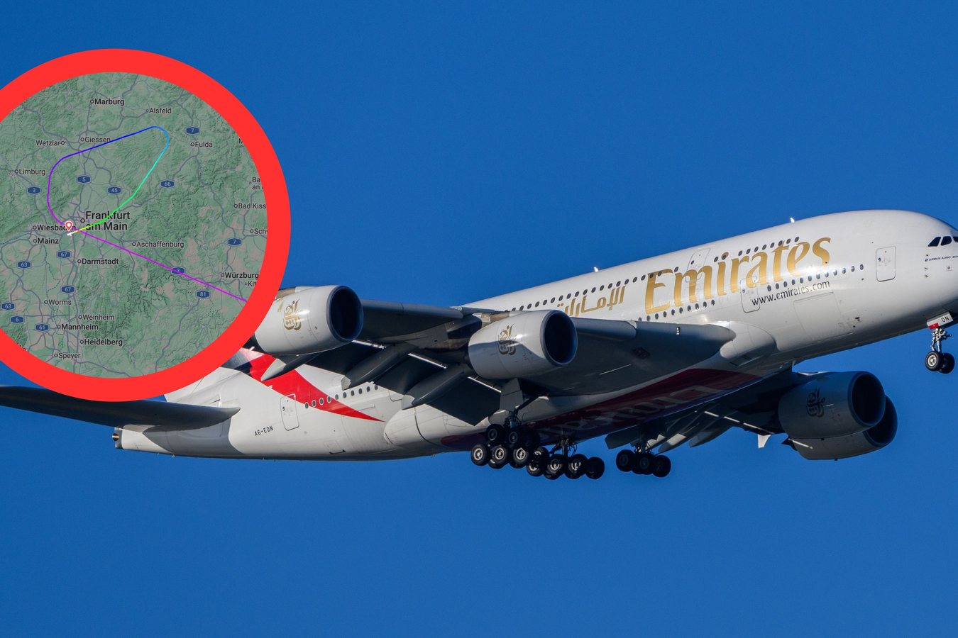 Airbus A380 Emirates da Dubai a Londra devia su Francoforte: codice 7700 a 12.000 metri