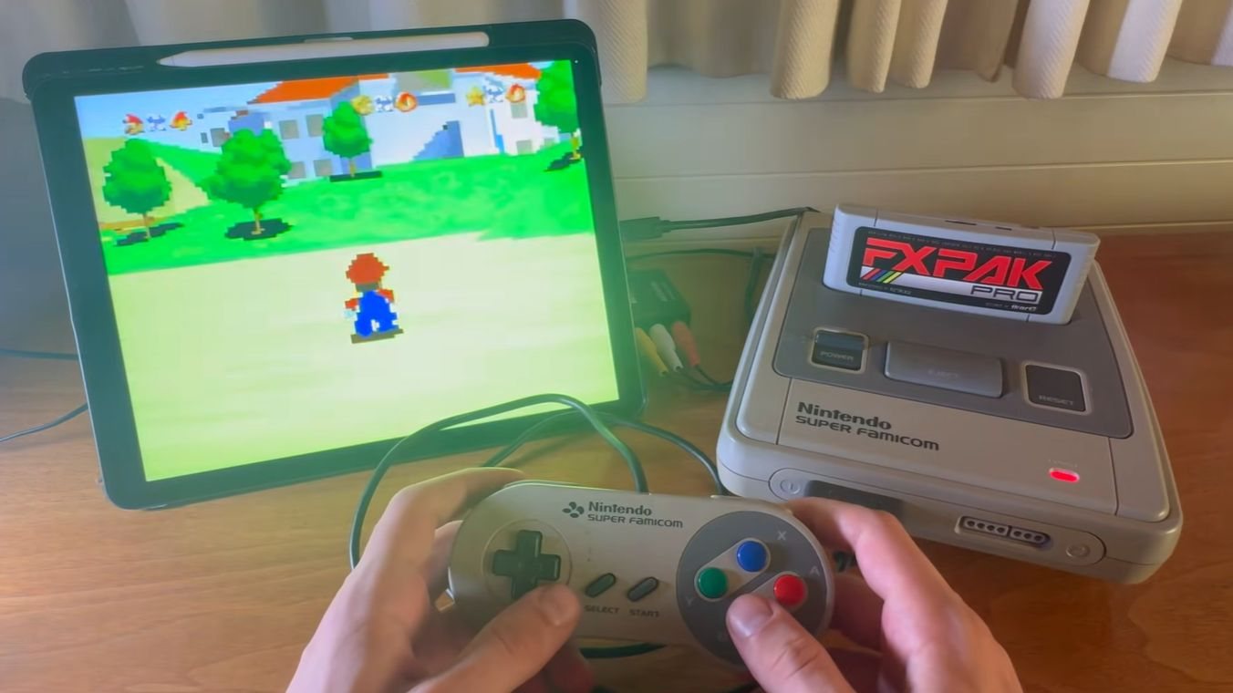 Il chip Super FX del SNES fa girare Super Mario 64 in versione demake