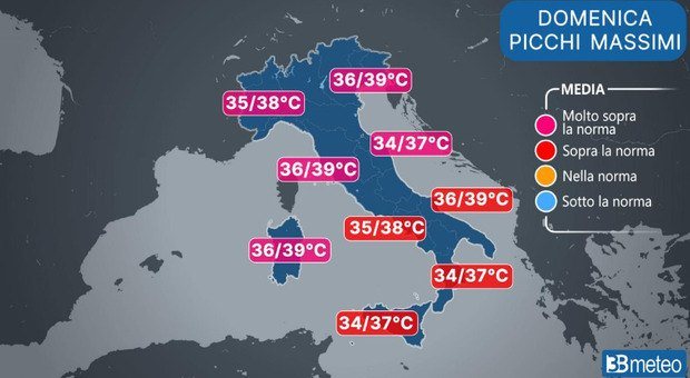 Meteo, a Ferragosto possibile goccia fredda con temporali dopo il caldo