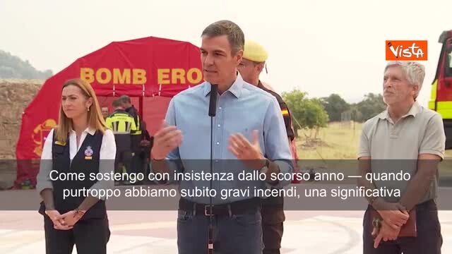Spagna: Sanchez chiede un patto nazionale contro l’emergenza climatica dopo gli incendi
