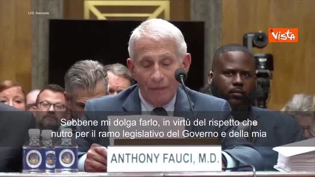 Senato Usa al voto sull'accusa di oltraggio al Congresso per Anthony Fauci
