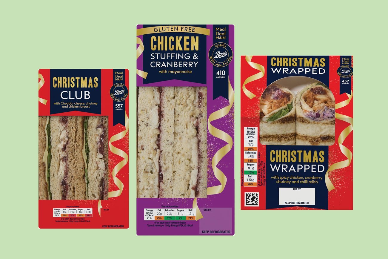 Boots lancia il menu natalizio: panini festivi e nuove opzioni premium