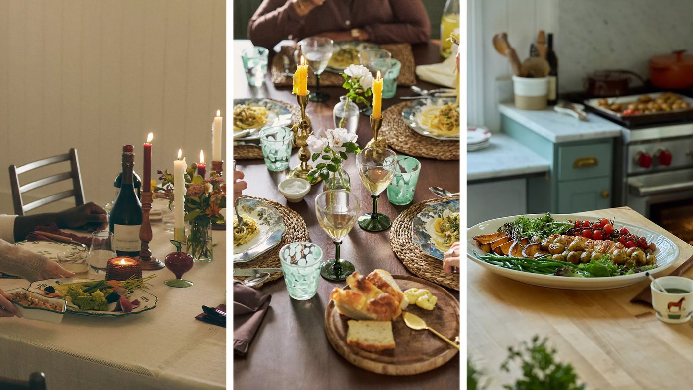 Anthropologie reinterpreta la tavola del Ringraziamento con un tocco pastorale