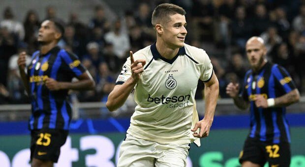 Inter-Bruges 3-4: Tresoldi segna una tripletta a San Siro, Lautaro non basta